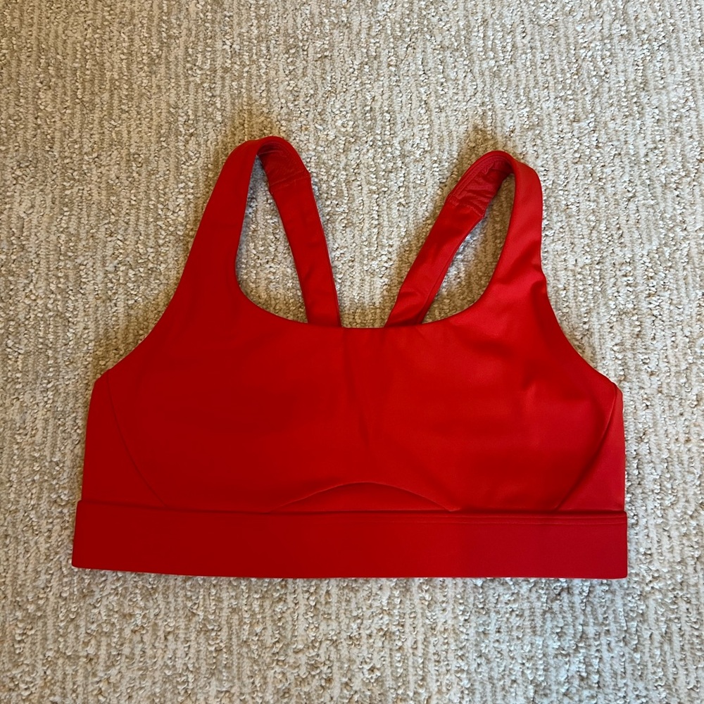 Athleta Interval Sports Bra in Cardinal